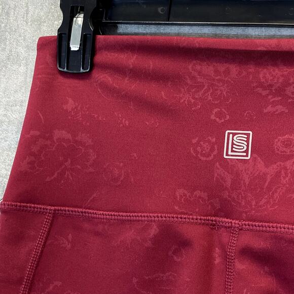 LAUNDRY By Shelli Segal Berry Printed High-Waist Stretch Pull-On Active Leggings - Picture 4 of 9